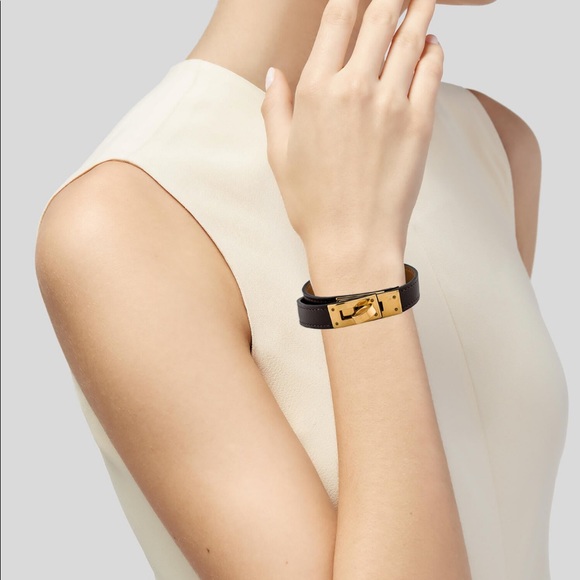 Excellent brown swift Kelly double tour bracelet - Picture 2 of 8